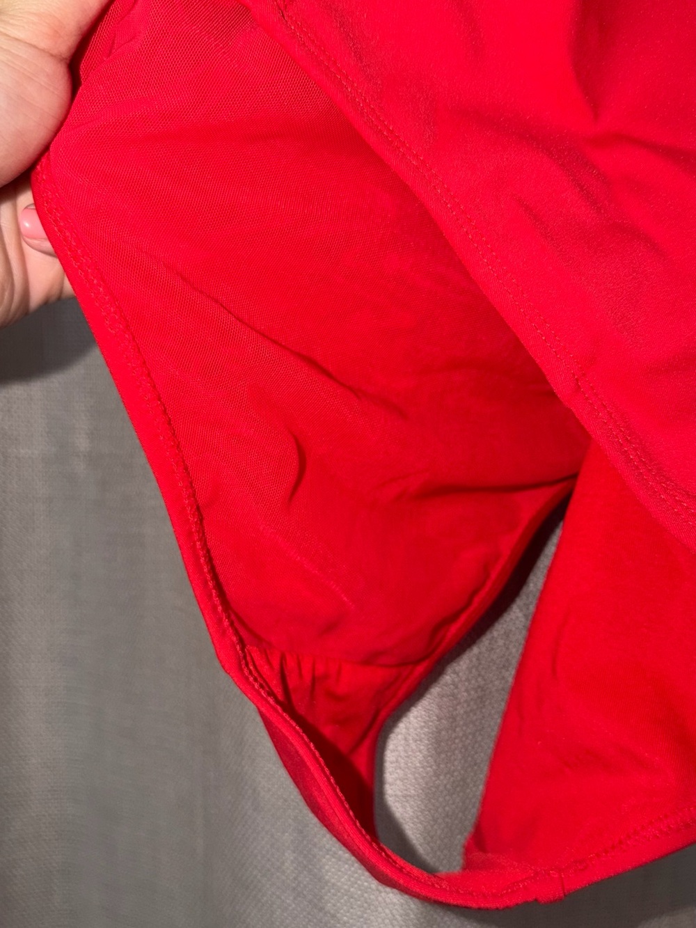 TA3 Red Strappy Swimsuit - Picture 3 of 5